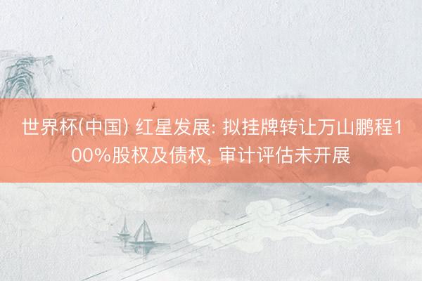 世界杯(中國) 紅星發展: 擬掛牌轉讓萬山鵬程100%股權及債權, 審計評估未開展